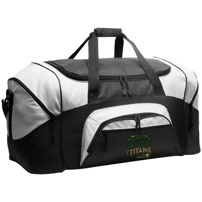 tc-titans-football-graphic-port-company-sport-duffel — Black/Gray — Front — source sha256 c7926d5a00077c43f7e87523044fc1fdc0ad2bec05c3f52cc671f2c3b2e40832 — Color position 1