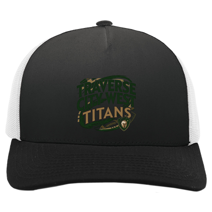 tc-titans-football-graphic-pacific-headwear-5-panel-trucker-snapback-cap — Black/White — Front — source sha256 d7e81c80248f3028e459e5dcd4d71ccdfb7051e6eaf29e1f94afa59647fa1f80 — Color position 4