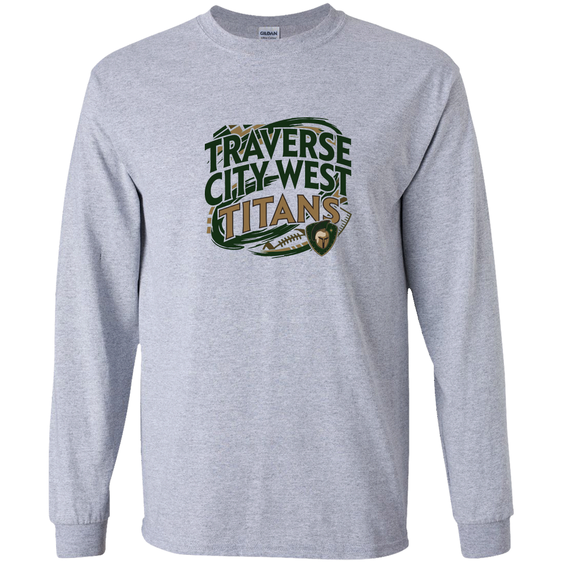 tc-titans-football-graphic-gildan-youth-ls-t-shirt — Sport Grey — Front — source sha256 e0cccf35fc479982029b359fa3c6a156389a8cc88230a8eb72eb2a21e5d67a81 — Color position 1