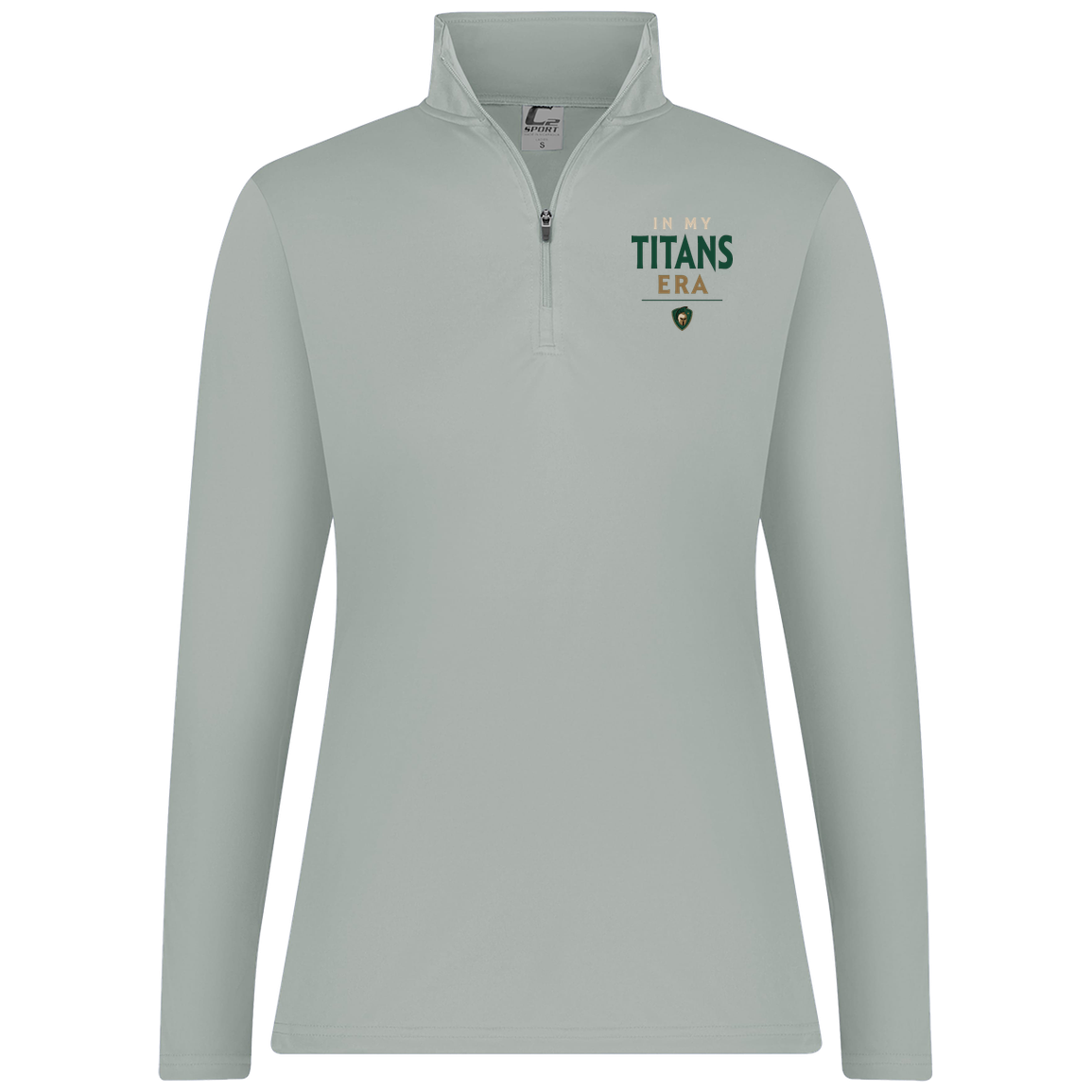 tc-titans-in-my-titans-era-c2-womens-1-4-zip-pullover — Silver — Front — source sha256 024df4a6f2fae3756c492194d8656872dee031dd3ecf259969b4f1be487e6b66 — Color position 2