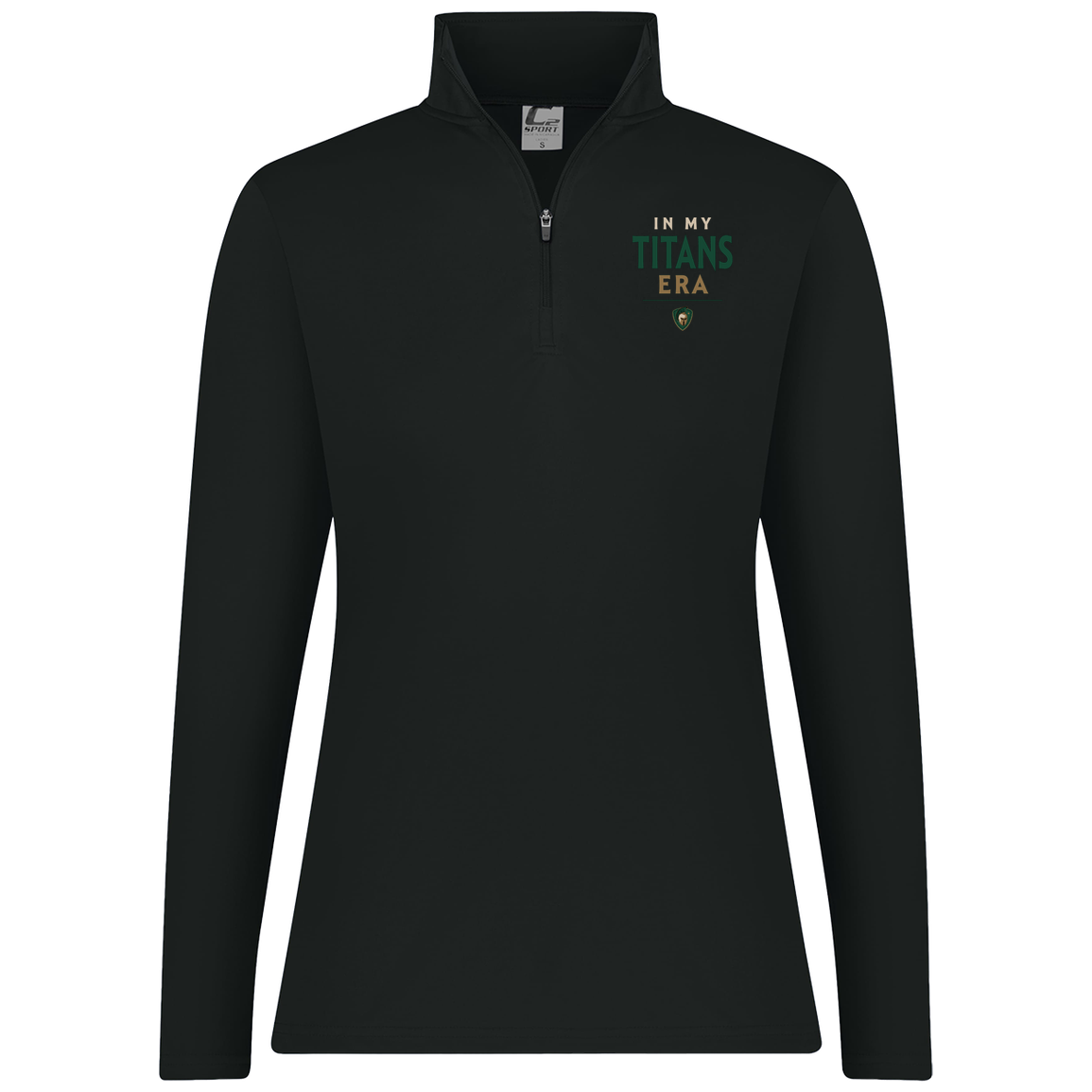 tc-titans-in-my-titans-era-c2-womens-1-4-zip-pullover — Black — Front — source sha256 0d3ae733000c83ef1cf49bb0385bd9d5484fb7762d7343edd2738d73f1c0a097 — Color position 1