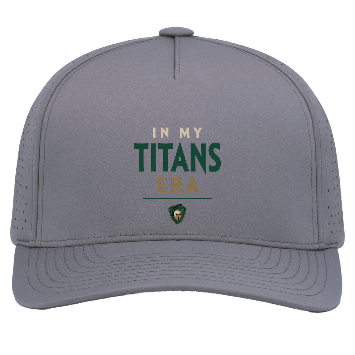 tc-titans-in-my-titans-era-pacific-headwear-weekender-perforated-snapback-cap — Graphite — Front — source sha256 1db7e2965bea4acd2dffbbd1998616b28034b5397ba23f01bf097d9c63c08def — Color position 4