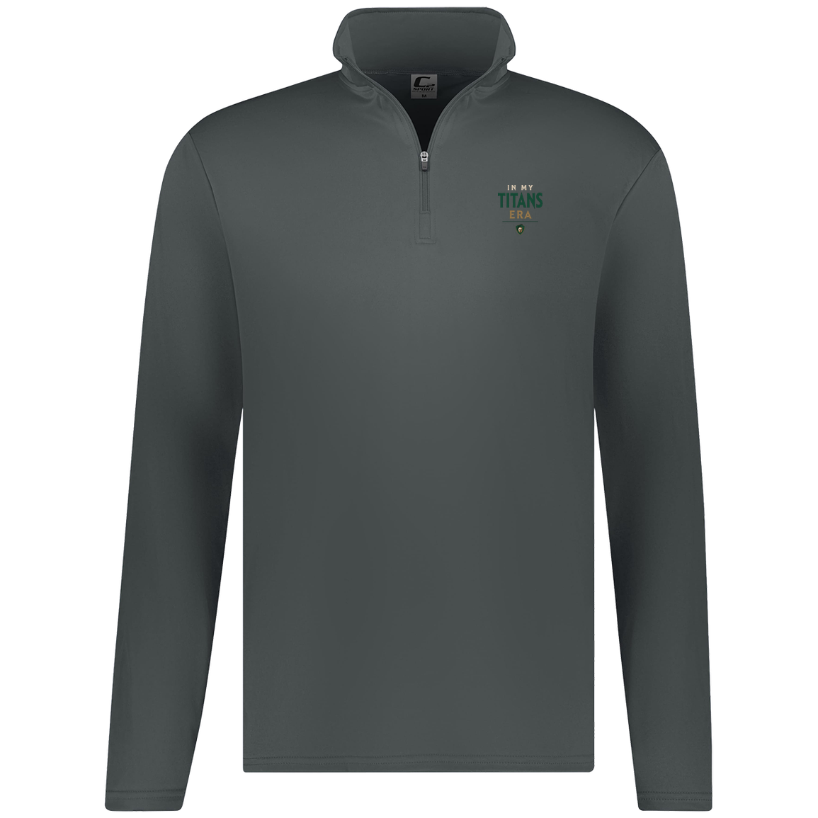tc-titans-in-my-titans-era-c2-mens-1-4-zip-pullover — Graphite — Front — source sha256 218d99577cbe6916cd6e60ace306a62fe79209447017db8b579e128886f79136 — Color position 4