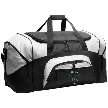 tc-titans-in-my-titans-era-port-company-sport-duffel — Black/Gray — Front — source sha256 707c7d1fb02358ca0c1c078e7aaf8a49e73d75177664c677fd8555056264c981 — Color position 1