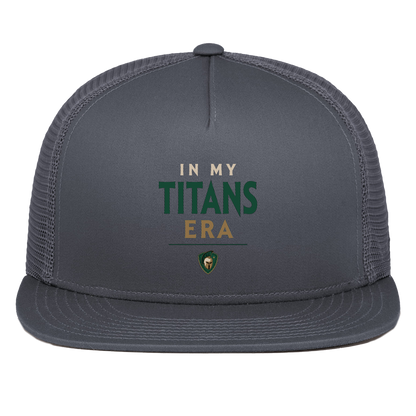 tc-titans-in-my-titans-era-pacific-headwear-d-series-5-panel-trucker-snapback-cap — Graphite — Front — source sha256 bab170a868d3467d965e6c26a5867c356c8876246f626cfa5273a364805766a1 — Color position 3