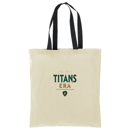 tc-titans-in-my-titans-era-port-authority-core-cotton-tote — Natural/Deep Black — Front — source sha256 ca6b39e0ce97a14e90dfa608d0191cdb4cafddc2171180ea0a5a010f9d8e62d0 — Color position 3