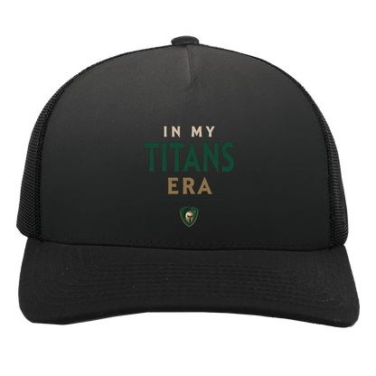 tc-titans-in-my-titans-era-pacific-headwear-5-panel-trucker-snapback-cap — Black/Black — Front — source sha256 d2e2f4afe427d2da84231f05df501b4dbe572ca222d48dcf647e086f3a4ff147 — Color position 3