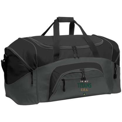 tc-titans-in-my-titans-era-port-company-sport-duffel — Dark Charcoal/Black — Front — source sha256 ec5515e7b94910ba5fb6dfa37b01959c93c2d69f81da40758d318ea67120567c — Color position 2