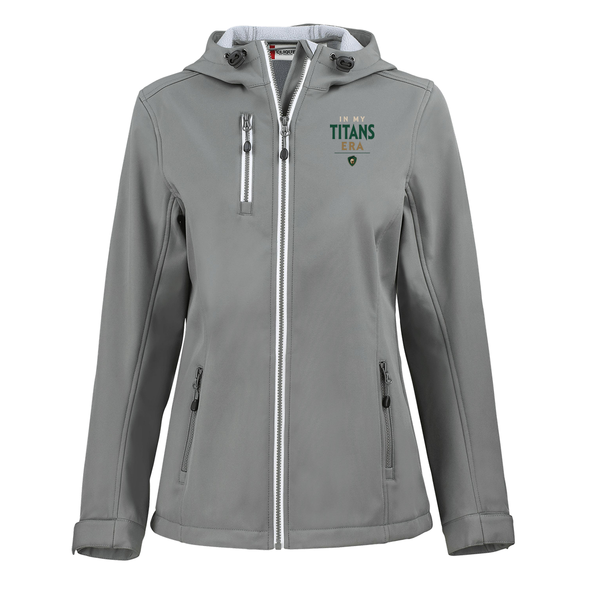 tc-titans-in-my-titans-era-clique-womens-eco-stretch-softshell-jacket — Slate — Front — source sha256 fc303a0a9287a898009fc694f460fe4209d47ea00ebc2640b38563c9a092d37f — Color position 2