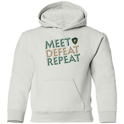 tc-titans-meet-defeat-repeat-gildan-youth-pullover-hoodie — White — Front — source sha256 10a0a0e8fd5d0ce9a975400ce72130afdd0d9e5dd7bae7d4cc69d61accec5f59 — Color position 2