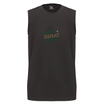 tc-titans-meet-defeat-repeat-badger-b-core-sleeveless-performance-tee — Black — Front — source sha256 20eaeb6b3833ff9df1929e4ed13ffac1d3279a044d9fd524abc302ef416b762b — Color position 1