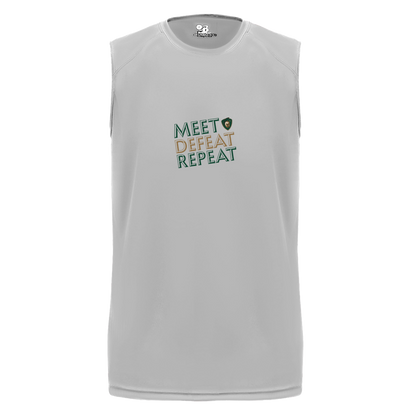 tc-titans-meet-defeat-repeat-badger-b-core-sleeveless-performance-tee — Silver — Front — source sha256 4a6ababc54be0ef30c73b3de89080b79fea4837c21d0ef377317b6bac55ee5c6 — Color position 3