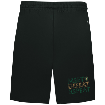 tc-titans-meet-defeat-repeat-badger-adult-b-core-7-inch-short-with-pockets — Black — Front — source sha256 532b148b4d21685a74d1bfe8e6ffdf9eaee4f51149fe87ef554eb3547d5c9406 — Color position 1
