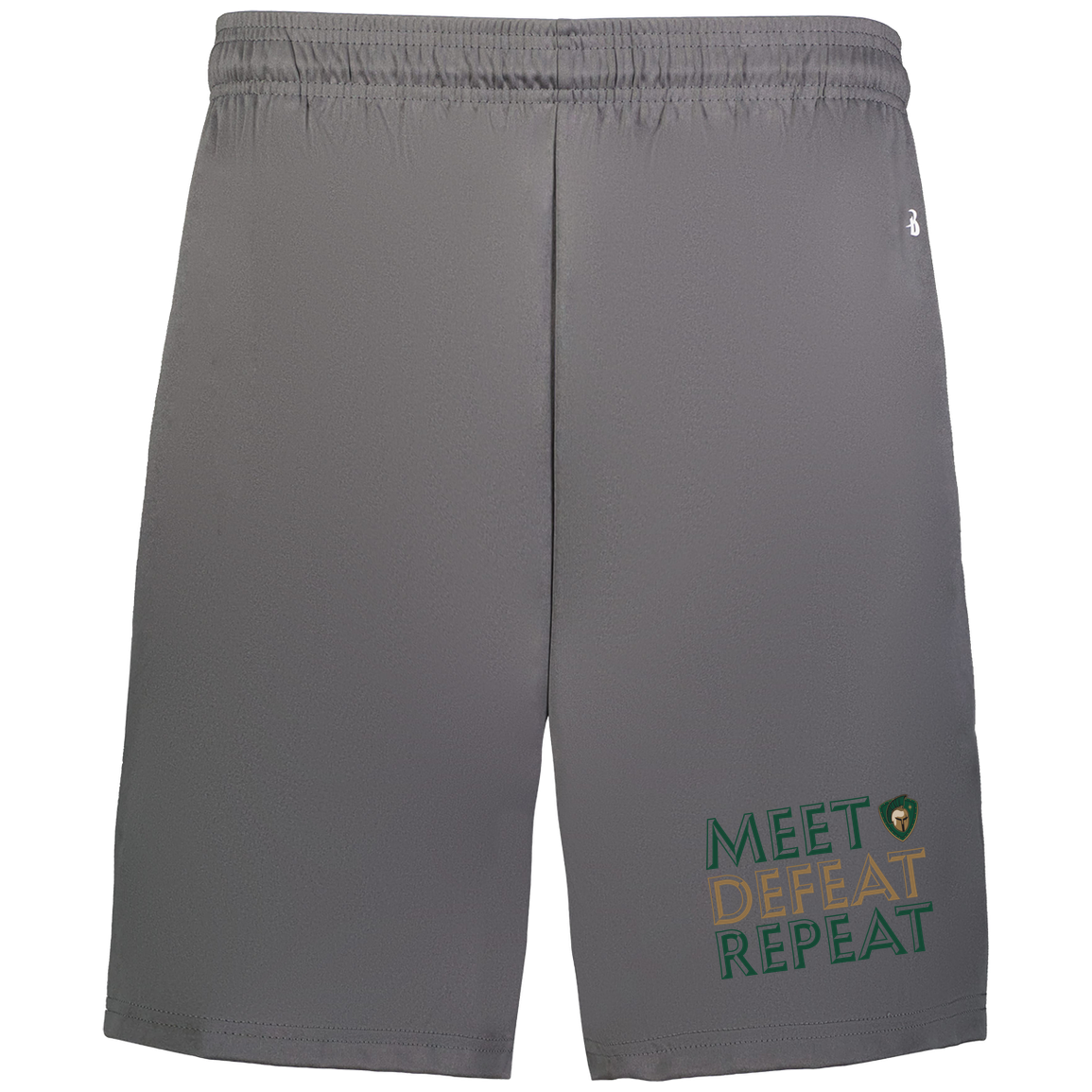 tc-titans-meet-defeat-repeat-badger-adult-b-core-7-inch-short-with-pockets — Graphite — Front — source sha256 61610a5a0a3479d35ca91f7da85eb1a5473201249d1e35018147977431961b14 — Color position 2