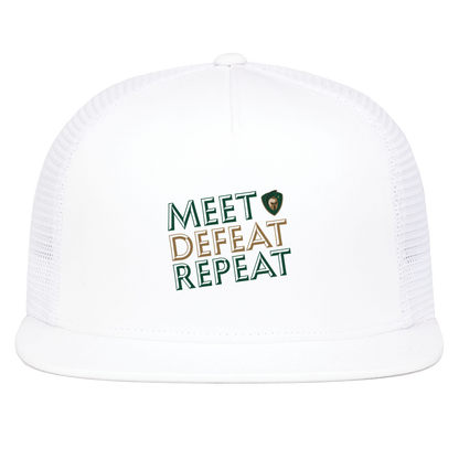 tc-titans-meet-defeat-repeat-pacific-headwear-d-series-5-panel-trucker-snapback-cap — White — Front — source sha256 62f30eb934954b857b3b5c215d6b9140efa326d470f38bb4b3320f3eec6543b2 — Color position 5