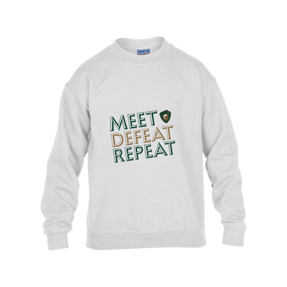 tc-titans-meet-defeat-repeat-gildan-kids-heavy-blend-fleece-crew — White — Front — source sha256 b1091ba243597dea30caafc76098201dfd6b380ffe070390cd57864ef834e91a — Color position 4