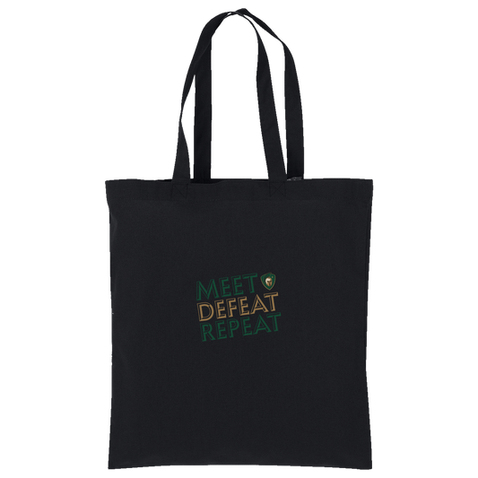 tc-titans-meet-defeat-repeat-port-authority-core-cotton-tote — Deep Black — Front — source sha256 cf0acc293cd865cb1d0ac2eb86afac9fec24edd00cb4b3104e426434d346e7ac — Color position 1