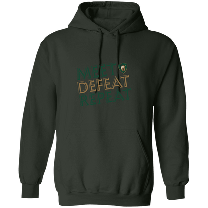 tc-titans-meet-defeat-repeat-gildan-pullover-hoodie — Forest Green — Front — source sha256 e80ab0afd10353d886c4205bbddf0ee0b2d0fe6ae426f2ad0bf2ada902bfa532 — Color position 7