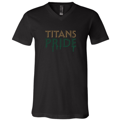 tc-titans-pride-drip-bella-canvas-unisex-jersey-ss-v-neck-t-shirt — Black — Front — source sha256 0e57f07ae90205e69553104cf938a7598943b7deed15a159ed3e5dda8fbe16a5 — Color position 2