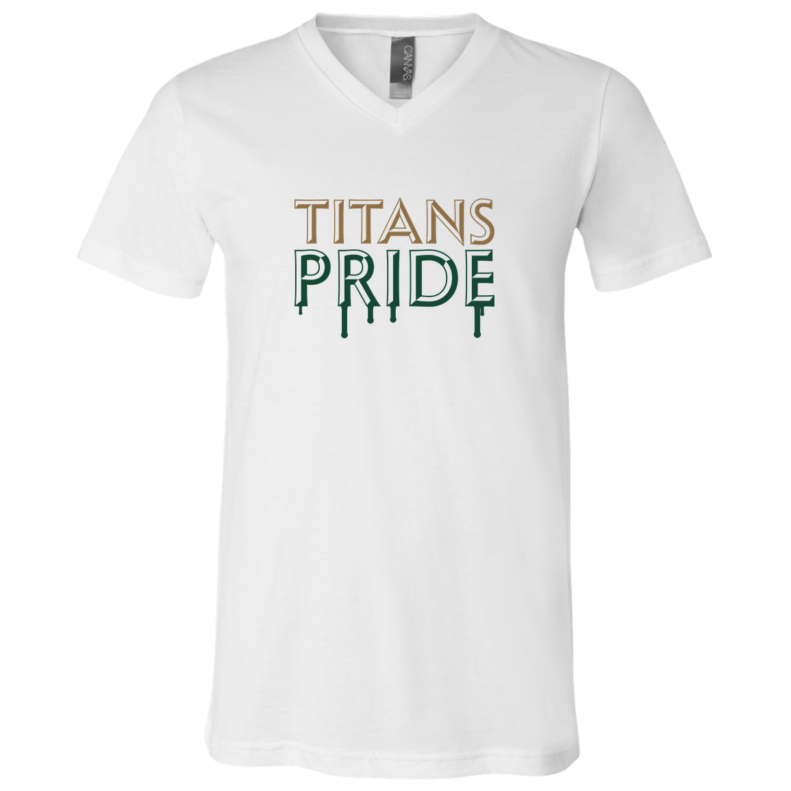 tc-titans-pride-drip-bella-canvas-unisex-jersey-ss-v-neck-t-shirt — White — Front — source sha256 44395f0d33bbf39846f91bee9ebffdddab71dbc08b4a236790c3db0540e7bd33 — Color position 1