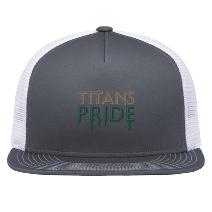 tc-titans-pride-drip-pacific-headwear-d-series-5-panel-trucker-snapback-cap — Graphite/White — Front — source sha256 b03c50ace2c63d7958be4fdf297b0fd96fcef6e1a3f8dab491e1eccdd602af68 — Color position 4