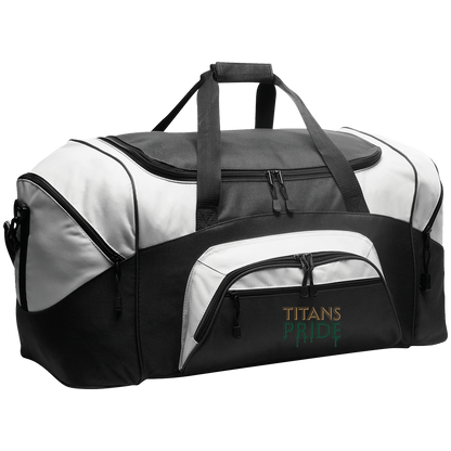 tc-titans-pride-drip-port-company-sport-duffel — Black/Gray — Front — source sha256 cca7320b980615ae29860801c928a2517e662bd895e04222b0ec50c173b21b8c — Color position 1
