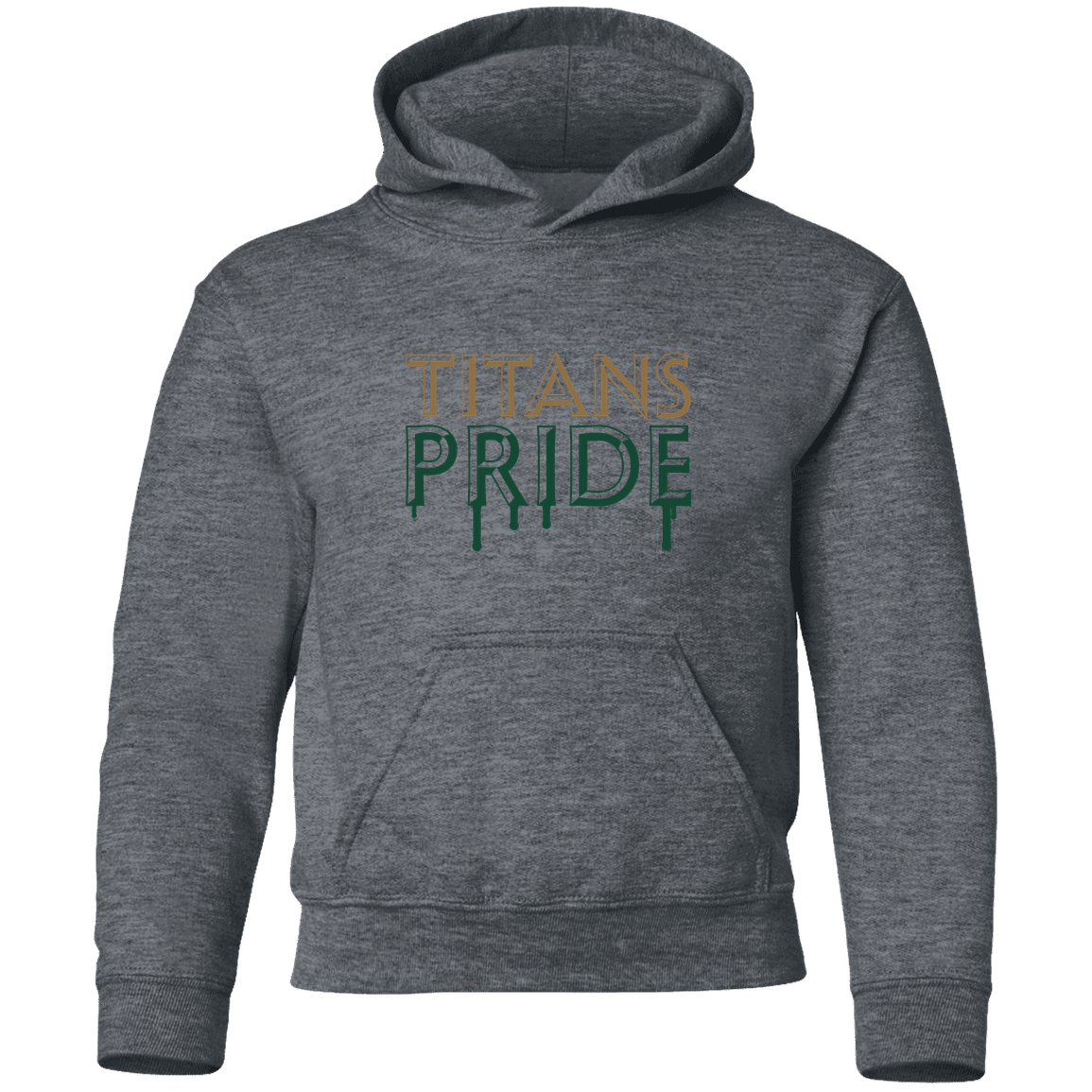 tc-titans-pride-drip-gildan-youth-pullover-hoodie — Dark Heather — Front — source sha256 e05ff86b0bd6ce1c4a4888bb8ac533c0d2f73ddd011fbcc18a386bd2d1e938aa — Color position 4