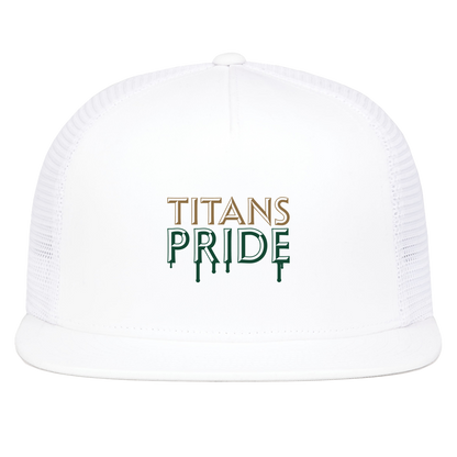 tc-titans-pride-drip-pacific-headwear-d-series-5-panel-trucker-snapback-cap — White — Front — source sha256 e2ed8d12aba971c00bc4c215f9b1fe8bab5782229aea98455925c454968efa1e — Color position 5