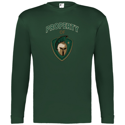 tc-titans-property-of-titans-c2-mens-performance-long-sleeve-tee — Dark Green — Front — source sha256 10df809437a15b9f7e43363c445e5a77016abc6c82231d6701878d46c7166c03 — Color position 5