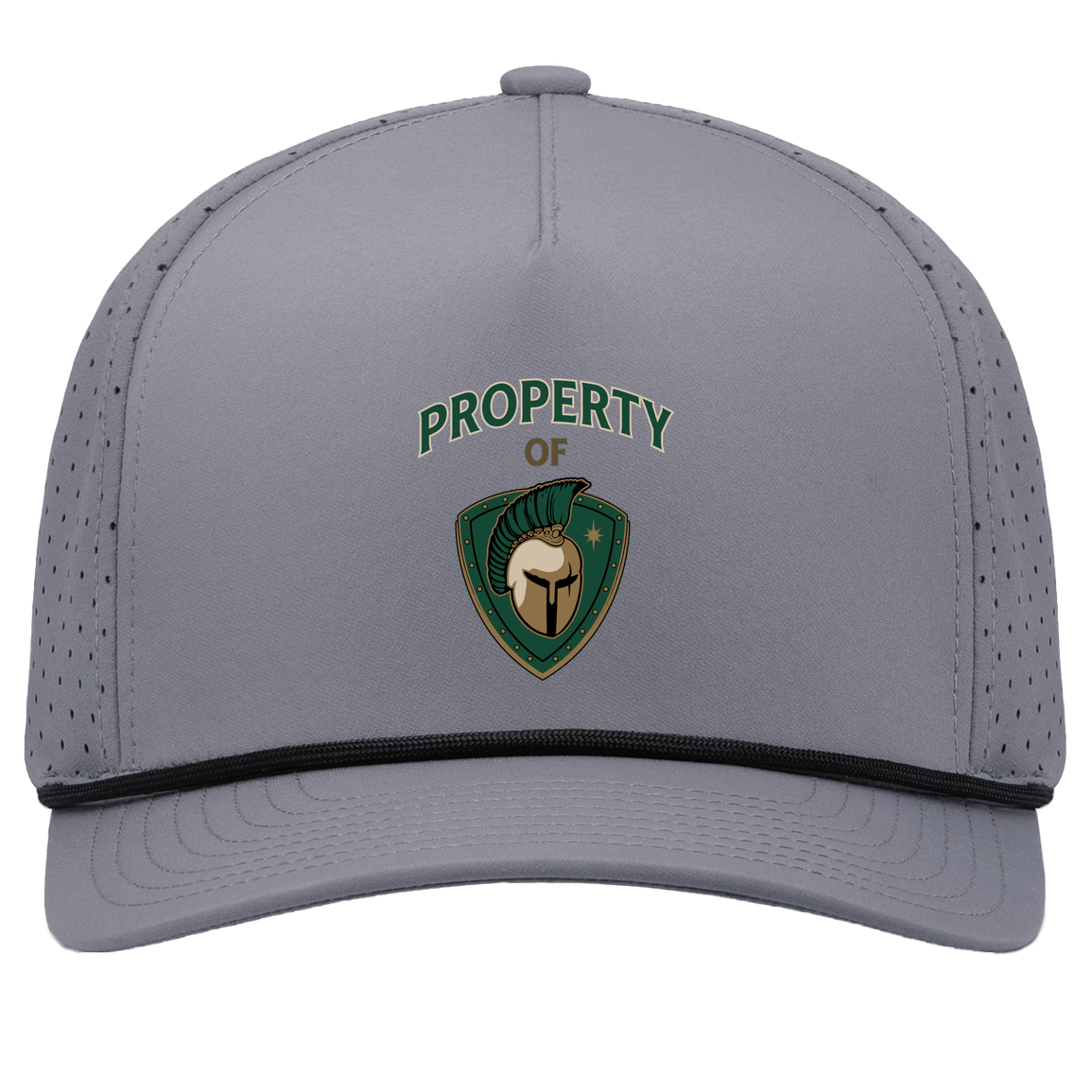 tc-titans-property-of-titans-pacific-headwear-weekender-perforated-snapback-cap — Graphite/Black — Front — source sha256 1a7bdc2d7f7b97f585ad0e147203049d20bbfa1fba5a7ce5799f188fb239c27d — Color position 3