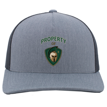 tc-titans-property-of-titans-pacific-headwear-5-panel-trucker-snapback-cap — Heather Grey/Light Charcoal — Front — source sha256 1e254bc83630f07668e083af7df4ed3acffe023f53e6c6b7a7910c1f71d6f406 — Color position 2