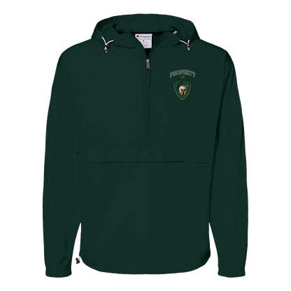 tc-titans-property-of-titans-champion-unisex-packable-anorak-jacket — Dark Green — Front — source sha256 2bc3c837d408200cc86a4188d011aaf34d170c5481f114c866b3658660e80939 — Color position 3