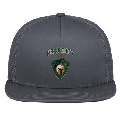 tc-titans-property-of-titans-pacific-headwear-d-series-5-panel-trucker-snapback-cap — Graphite — Front — source sha256 305f874ee31fbe677f0c8469e9d36a773cc7d82a48feada51d143e836f0aaf8d — Color position 3
