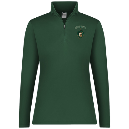 tc-titans-property-of-titans-c2-womens-1-4-zip-pullover — Dark Green — Front — source sha256 44614d982fb58e644d75bc52a83e4b066ea13b68694de6a6485443d1df1ee0b0 — Color position 5