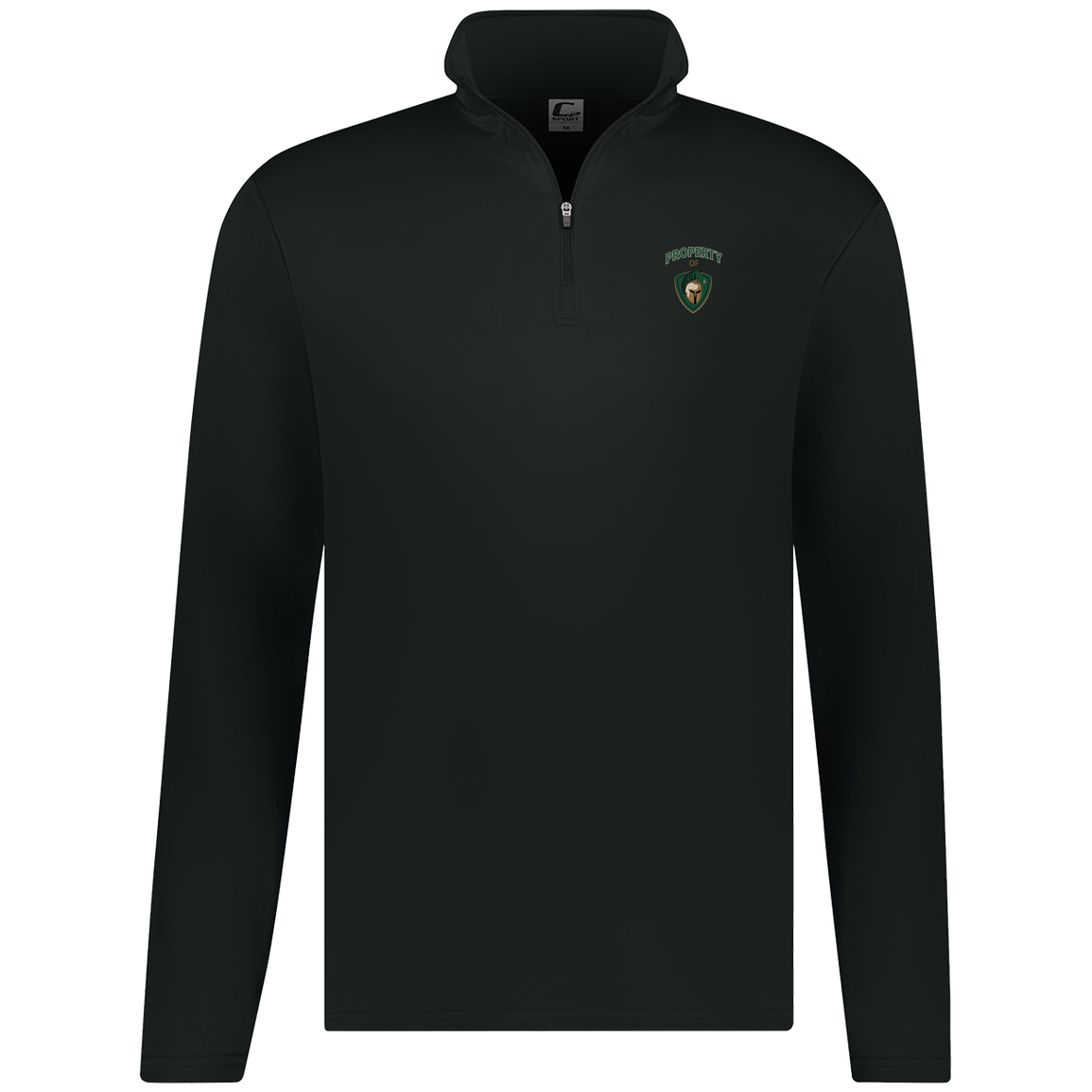 tc-titans-property-of-titans-c2-mens-1-4-zip-pullover — Black — Front — source sha256 46ab5cdf66f1dbdcd39d254746402384aee22134fa4f258aa7d0b303f5907cd4 — Color position 1
