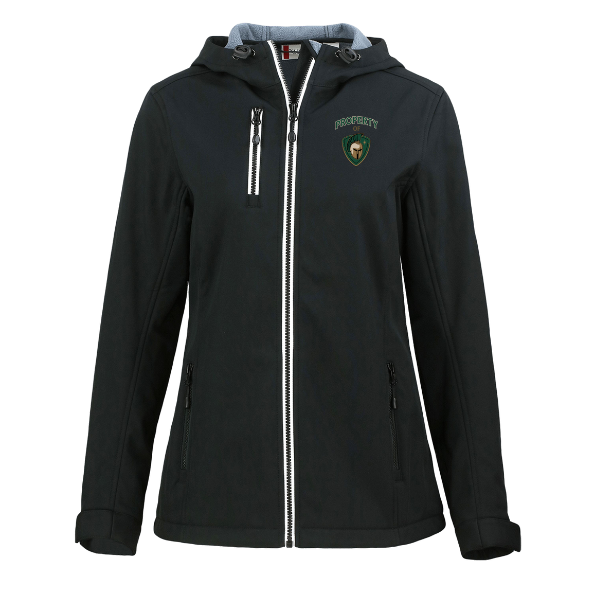 tc-titans-property-of-titans-clique-womens-eco-stretch-softshell-jacket — Black — Front — source sha256 6527517da5effb5b703ca6fdb9f3b828e18910218e05faf051fc231ac69752a0 — Color position 1