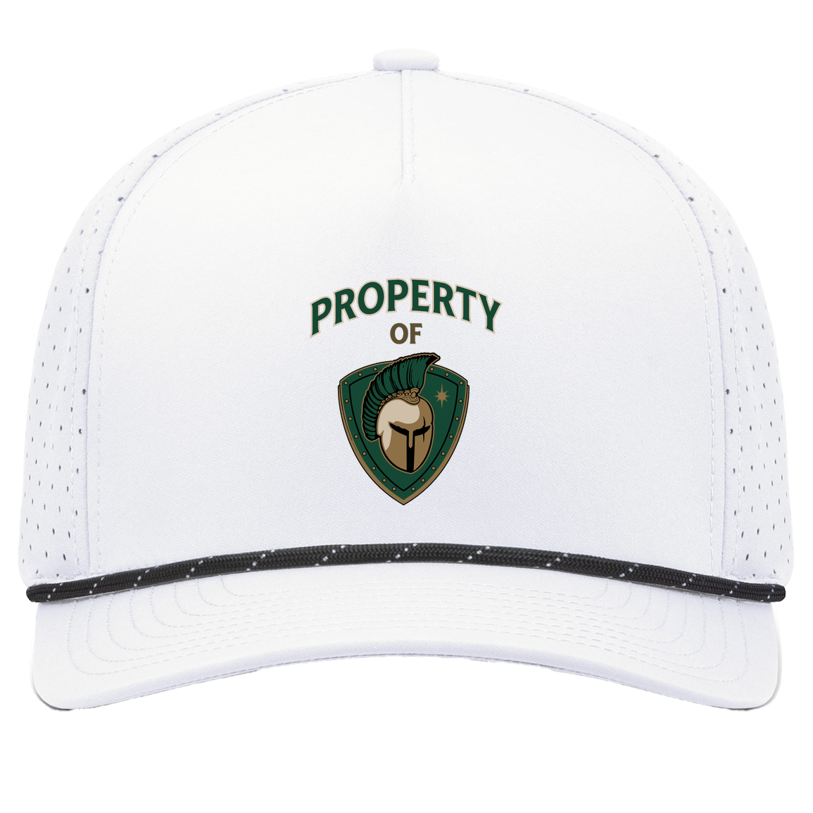 tc-titans-property-of-titans-pacific-headwear-weekender-perforated-snapback-cap — White/Black — Front — source sha256 6592794c33e63318edc292550b407486251826c51edc5a36f542f0b347dbd1b7 — Color position 7