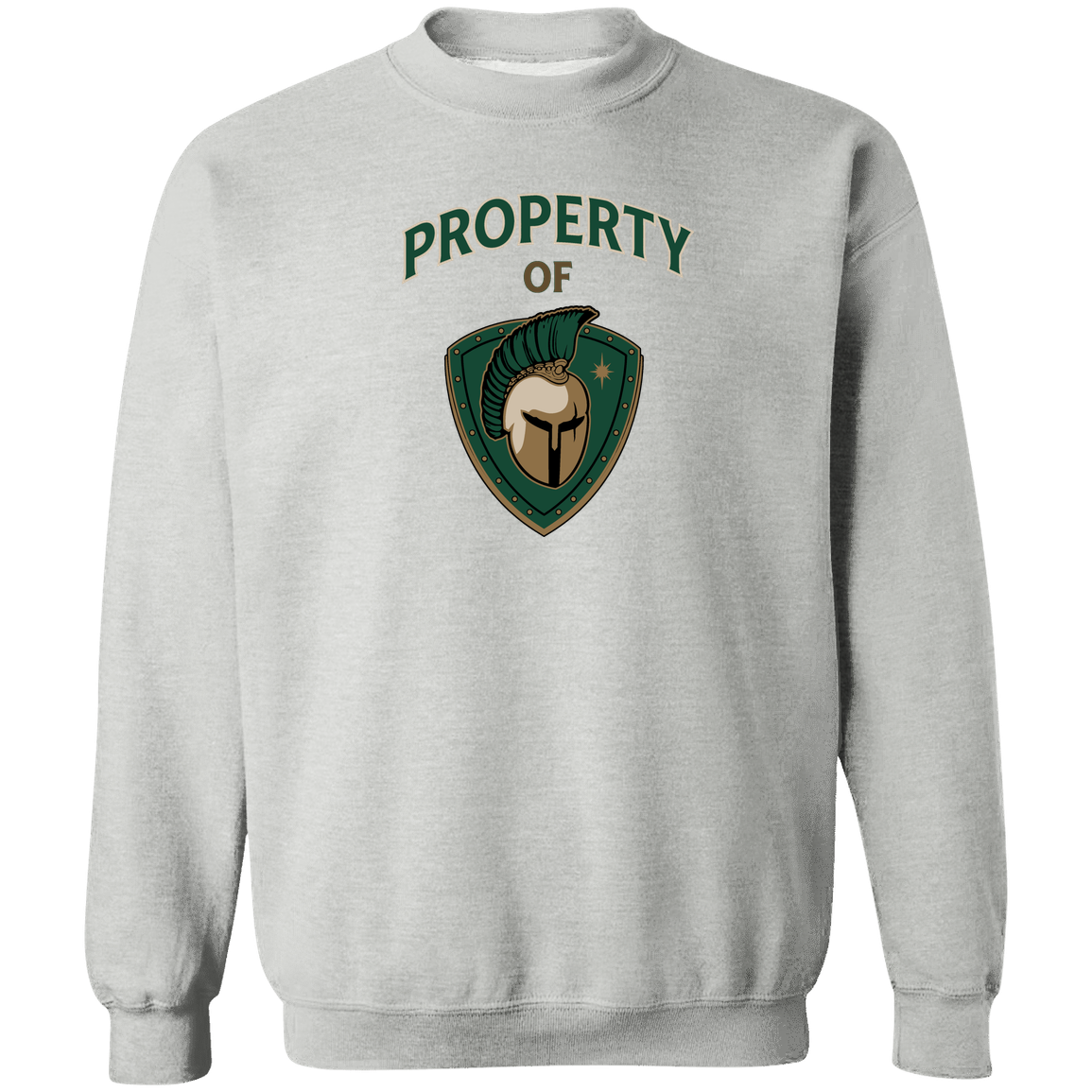 tc-titans-property-of-titans-gildan-crewneck-pullover-sweatshirt — Sport Grey — Front — source sha256 71ac8f30b243205ad3753cc4b532331c21939b158f9419356992265091473af9 — Color position 1