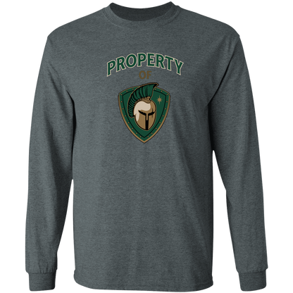 tc-titans-property-of-titans-gildan-ls-t-shirt-5-3-oz — Dark Heather — Front — source sha256 73b55234e67369a90298d61529da12723bb7ed0d9fbdf050a0826f8a25e73289 — Color position 2