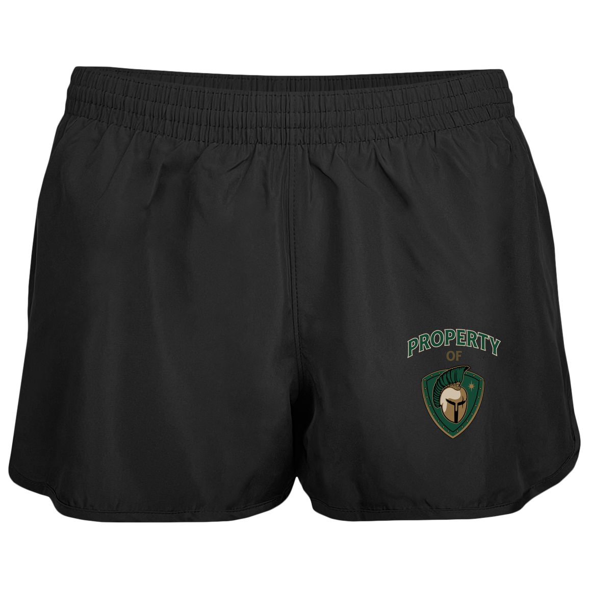 tc-titans-property-of-titans-augusta-ladies-wayfarer-running-shorts — Black — Front — source sha256 793592365dc83cee58027811e8776021f58cc1530cc17f96b86d2003257ce43a — Color position 1