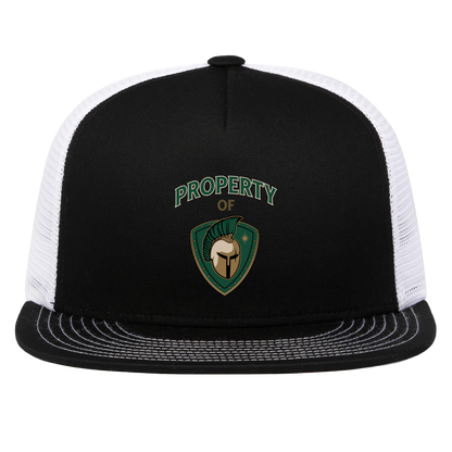 tc-titans-property-of-titans-pacific-headwear-d-series-5-panel-trucker-snapback-cap — Black/White — Front — source sha256 811f0e6cd631249b32b08eb28680c77e1d4864f3995e79e550179d835d5cd9a6 — Color position 2