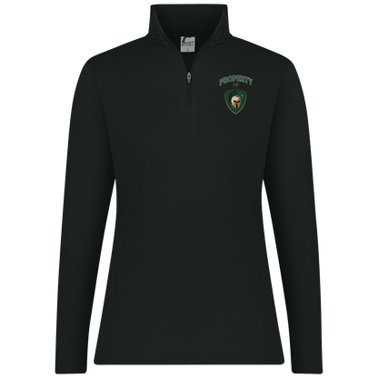 tc-titans-property-of-titans-c2-womens-1-4-zip-pullover — Black — Front — source sha256 8cb004c70ec87421483c26c62fa7a4848e39b66bd9f46a7f33ccb86767cee15f — Color position 1
