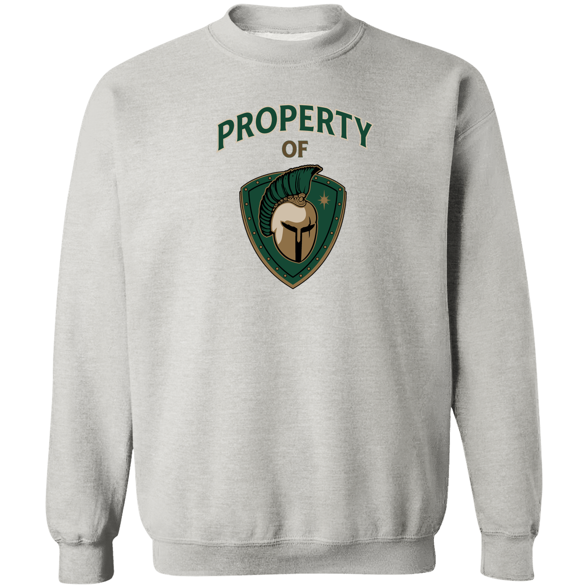 tc-titans-property-of-titans-gildan-crewneck-pullover-sweatshirt — Ash — Front — source sha256 903de5eaa3ae0c241c27c9df33dc1e2bc300a9ea00be8d8dc38e4c7f2c4c867e — Color position 2