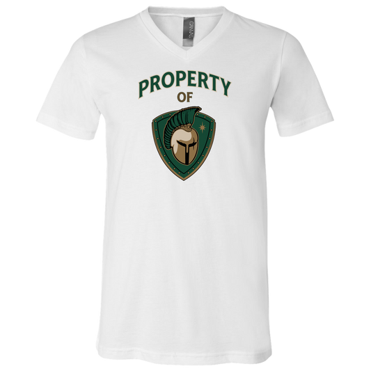 tc-titans-property-of-titans-bella-canvas-unisex-jersey-ss-v-neck-t-shirt — White — Front — source sha256 98146176321084e8cce6fd8815e5549c73289bbd43ad038320263f4f82bb5ca1 — Color position 1