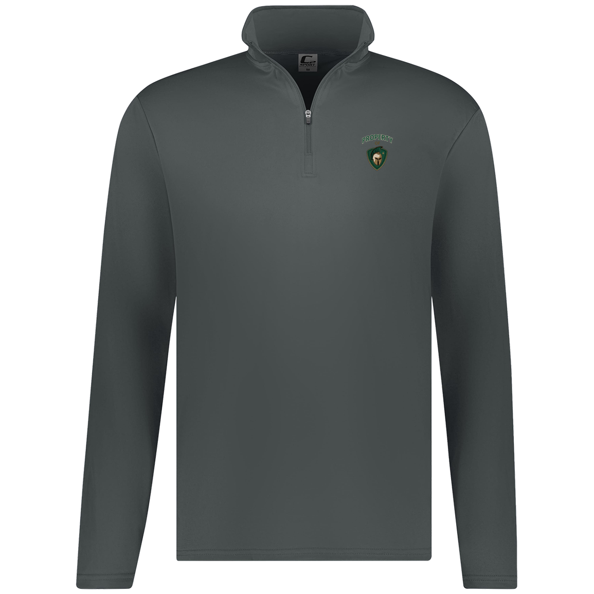 tc-titans-property-of-titans-c2-mens-1-4-zip-pullover — Graphite — Front — source sha256 9b2be1ba0555993d5ea8eb663e92978c2edc253b365ff7e2af241ed1f9f722bd — Color position 4