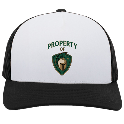 tc-titans-property-of-titans-pacific-headwear-5-panel-trucker-snapback-cap — White/Black — Front — source sha256 bf8fead8997da368037cb9b6225c1bff40477359754e9a7eba5cbce70b861727 — Color position 4