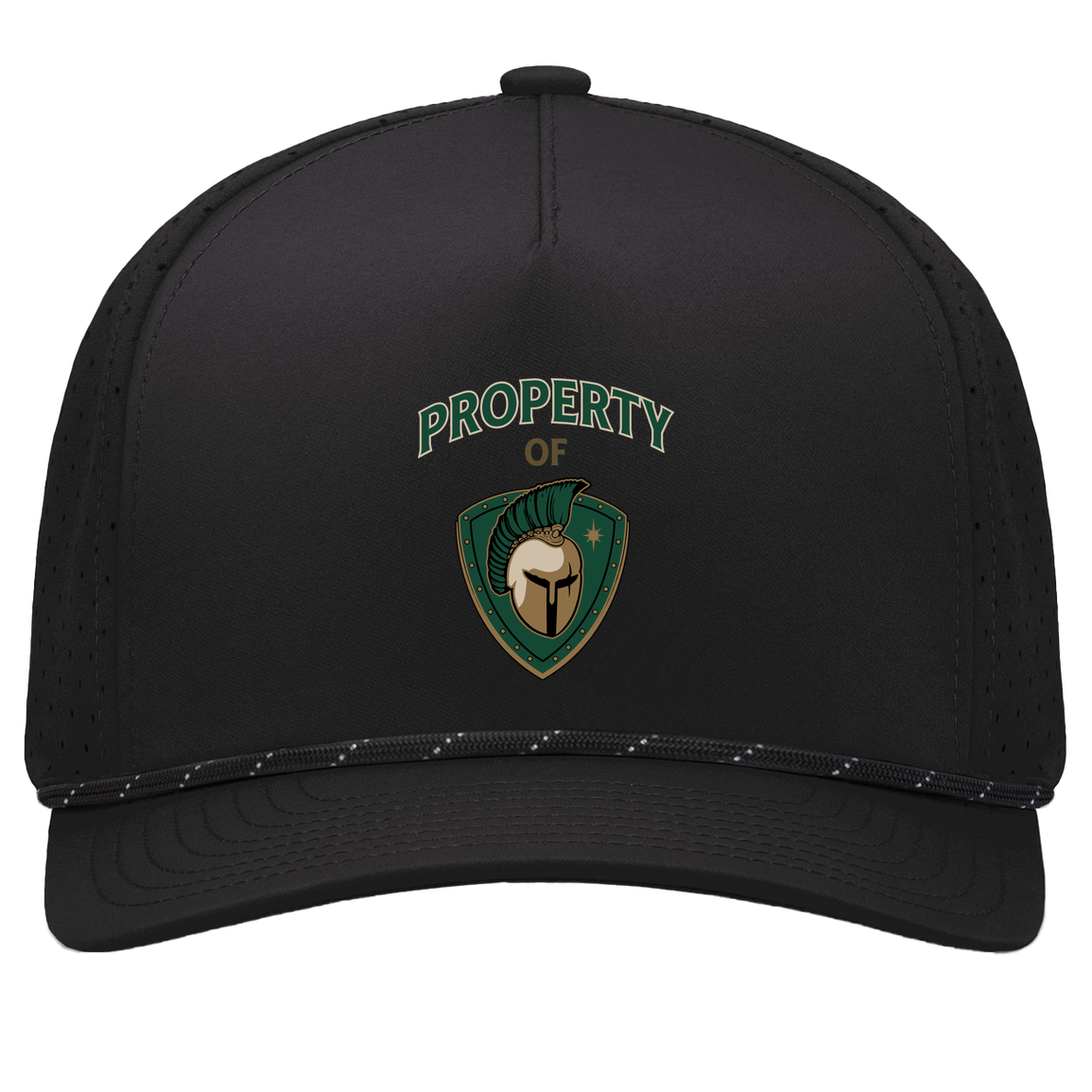 tc-titans-property-of-titans-pacific-headwear-weekender-perforated-snapback-cap — Black/Black — Front — source sha256 ccd2b9fb502e82742582453d5d3fb4337eaa350e57e62353e8bf590d1f00f89e — Color position 1