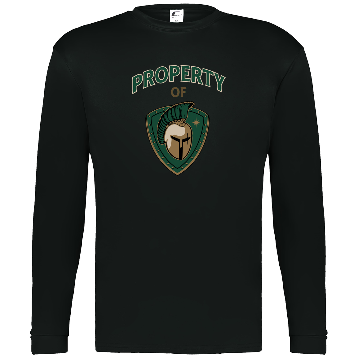 tc-titans-property-of-titans-c2-mens-performance-long-sleeve-tee — Black — Front — source sha256 d8b80265b45596320d173546499630afcf652b6d26175b81ddf7297bac7fa141 — Color position 1