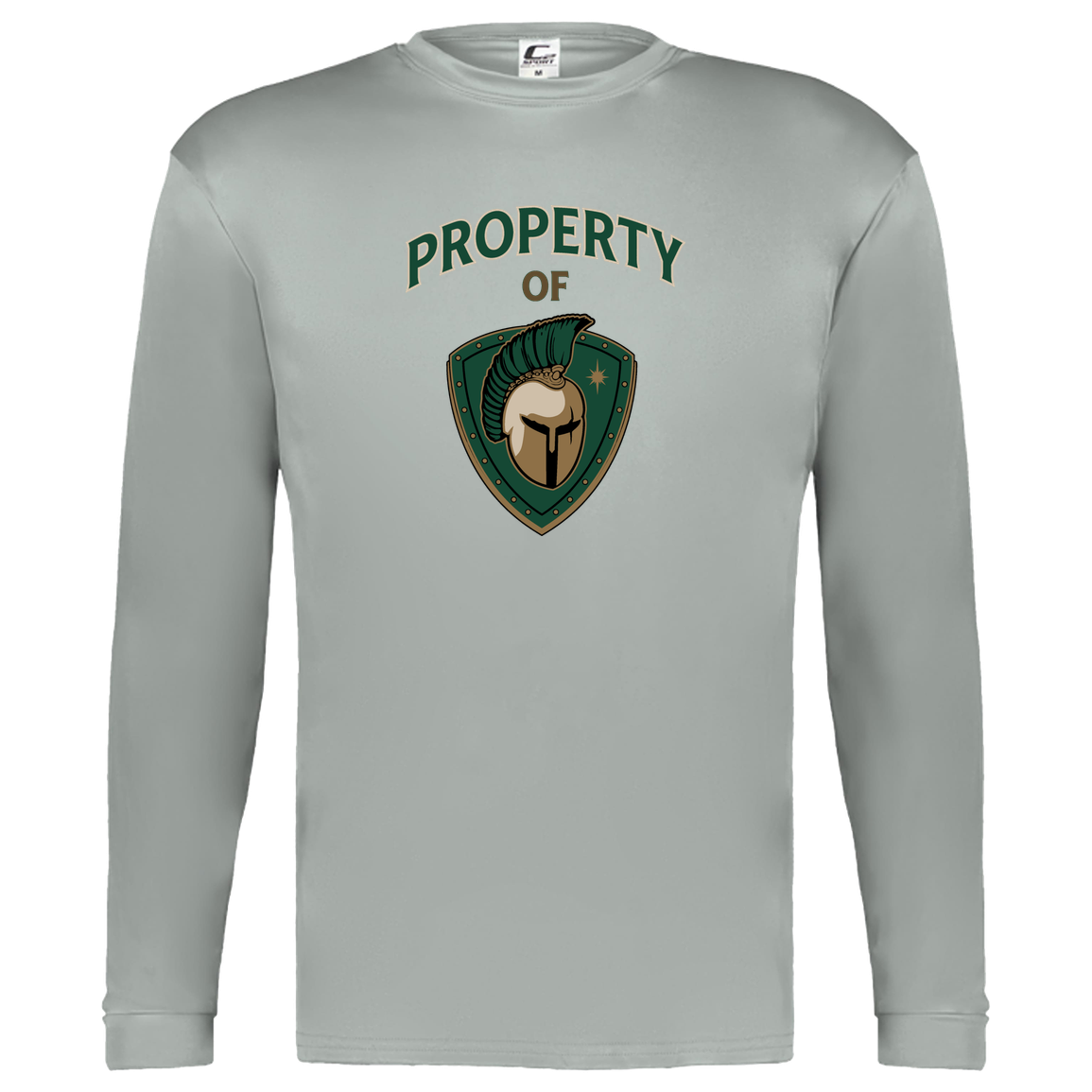 tc-titans-property-of-titans-c2-kids-performance-long-sleeve-tee — Silver — Front — source sha256 dde959558ce1744267c040472132a99bd33d322b765806125fdee0cb1afa49fb — Color position 3