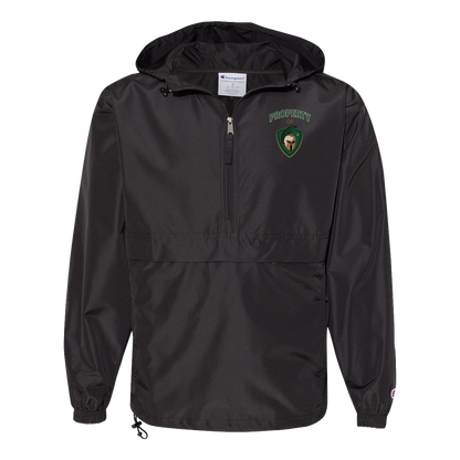 tc-titans-property-of-titans-champion-unisex-packable-anorak-jacket — Black — Front — source sha256 fa09273009e6ed7e20a13b714948b83966611ee61300a25eb125a60fed448b2a — Color position 1